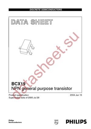 BCX19 T/R datasheet  